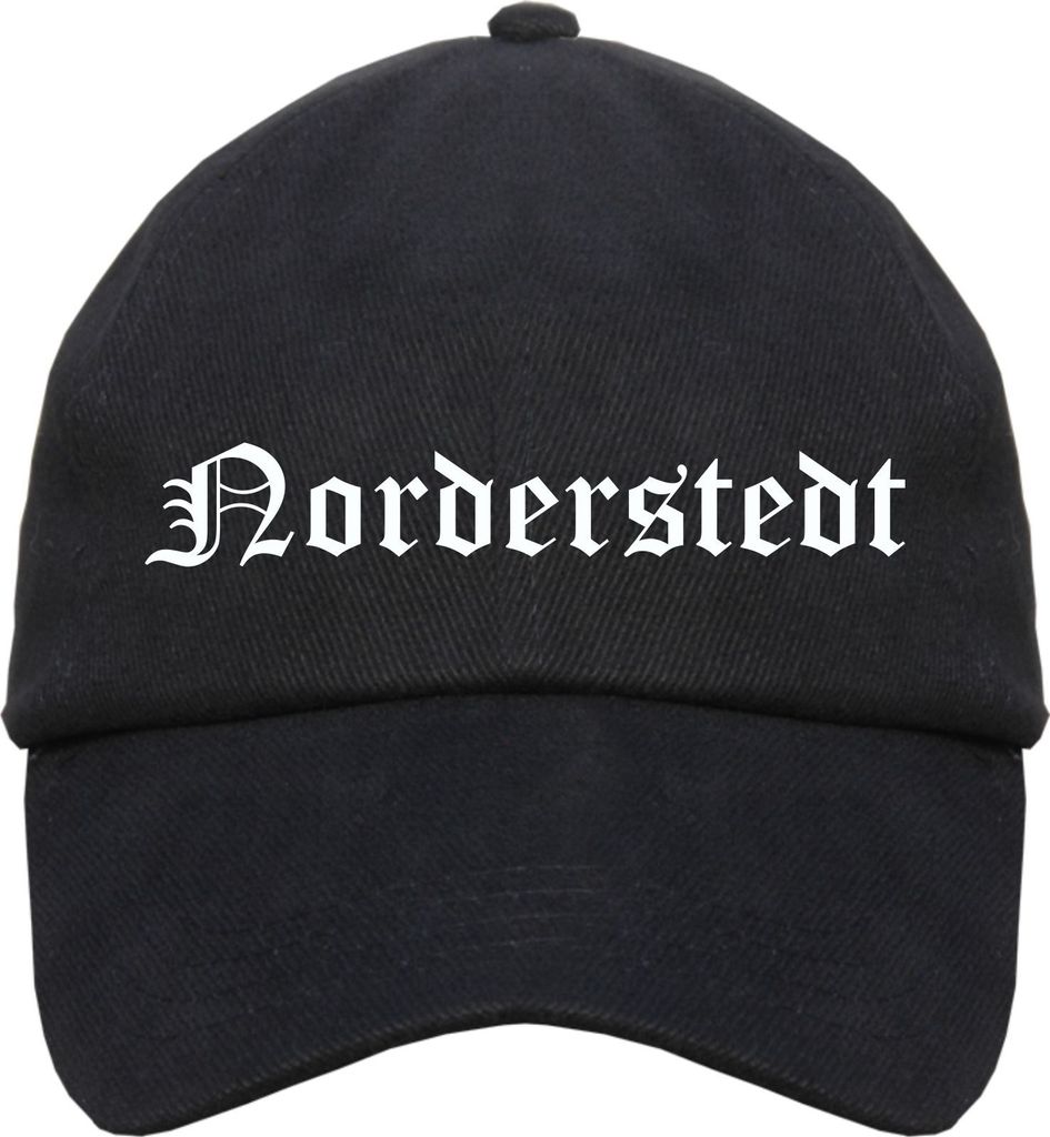 Norderstedt Cappy - Altdeutsch bedruckt - Schirmmütze Cap Einheitsgröße Schwarz