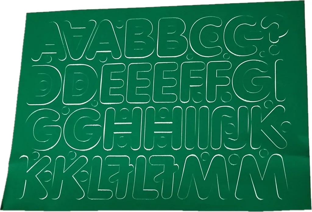 Set Alfabeto e Numeri Adesivi per Personalizzazione e Fai da Te