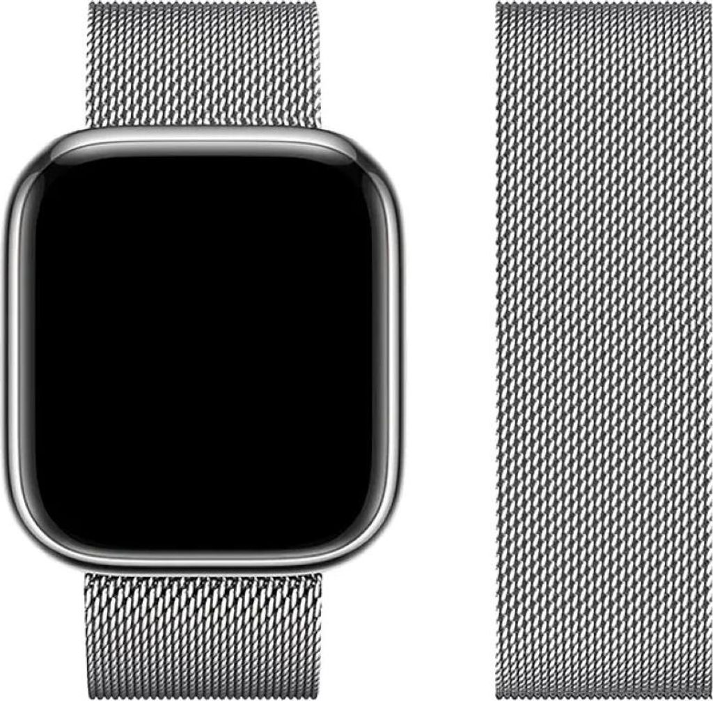 FORCELL F-DESIGN FA03 Armband passend für APPLE Watch 42 / 44 / 45 / 49 mm silber