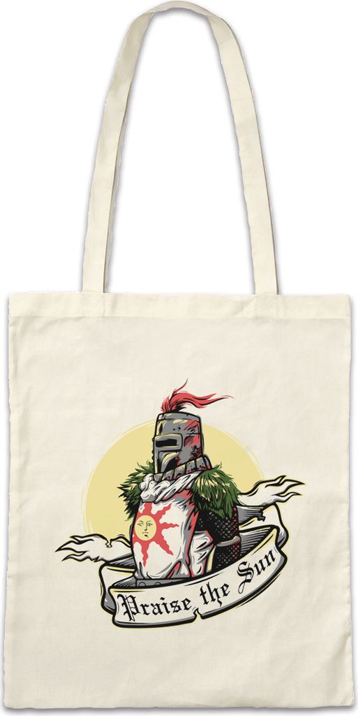 Urban Backwoods Praise The Sun Dark Firelink Soul, Stofftasche, Farbe: Beige