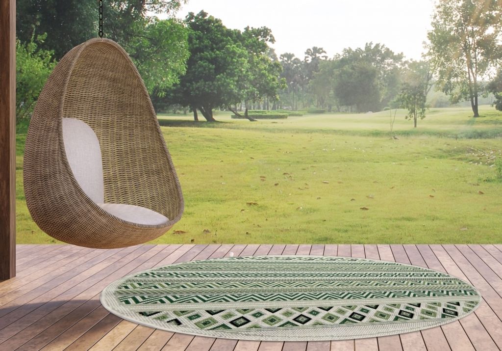 Tapis d'intérieur et d'extérieur aspect sisal, motif Image du produit 