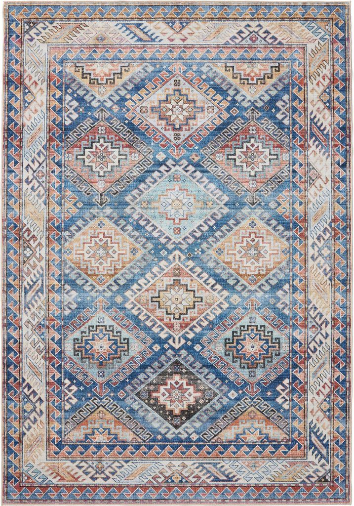 benuta tapis vintage lavable George Bleu 160x230 cm tapis Image du produit 