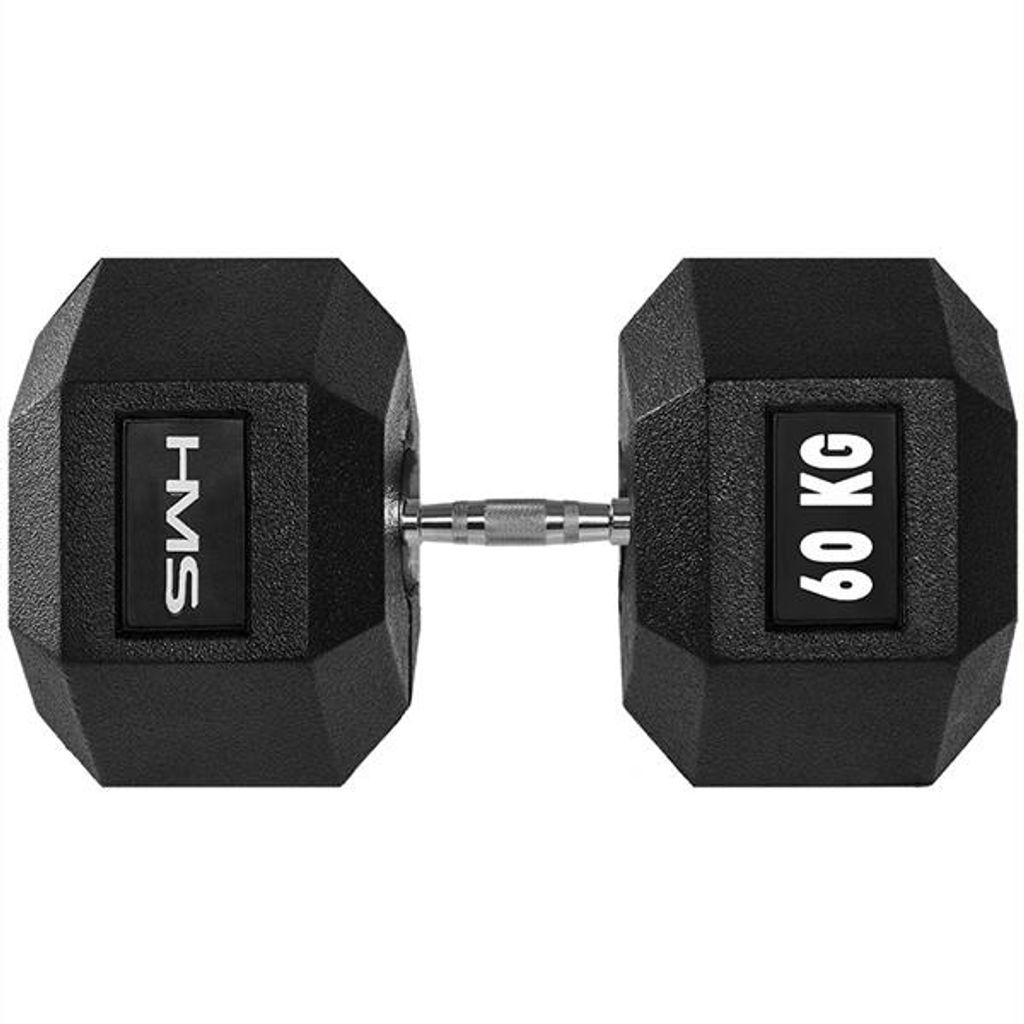HMS Fitness Hexa Pro Hexagon Kurzhantel 60 kg Schwarz