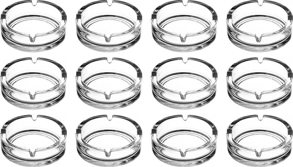RHP 12 x Glas Aschenbecher rund massiv | Produktbild 