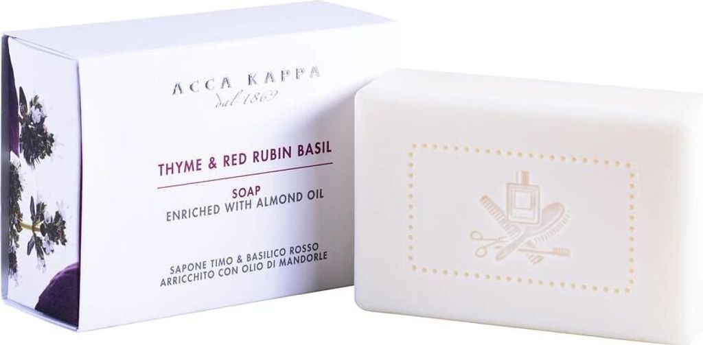 Acca Kappa Thyme & Red Rubin Basil Soap