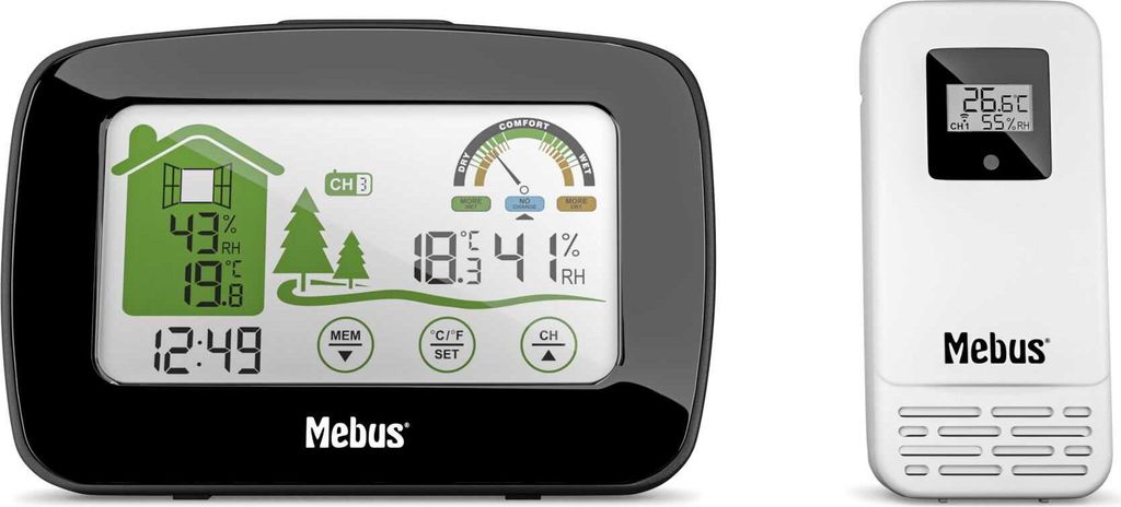 Mebus 40902 Stazione meteo radio Immagine del prodotto 