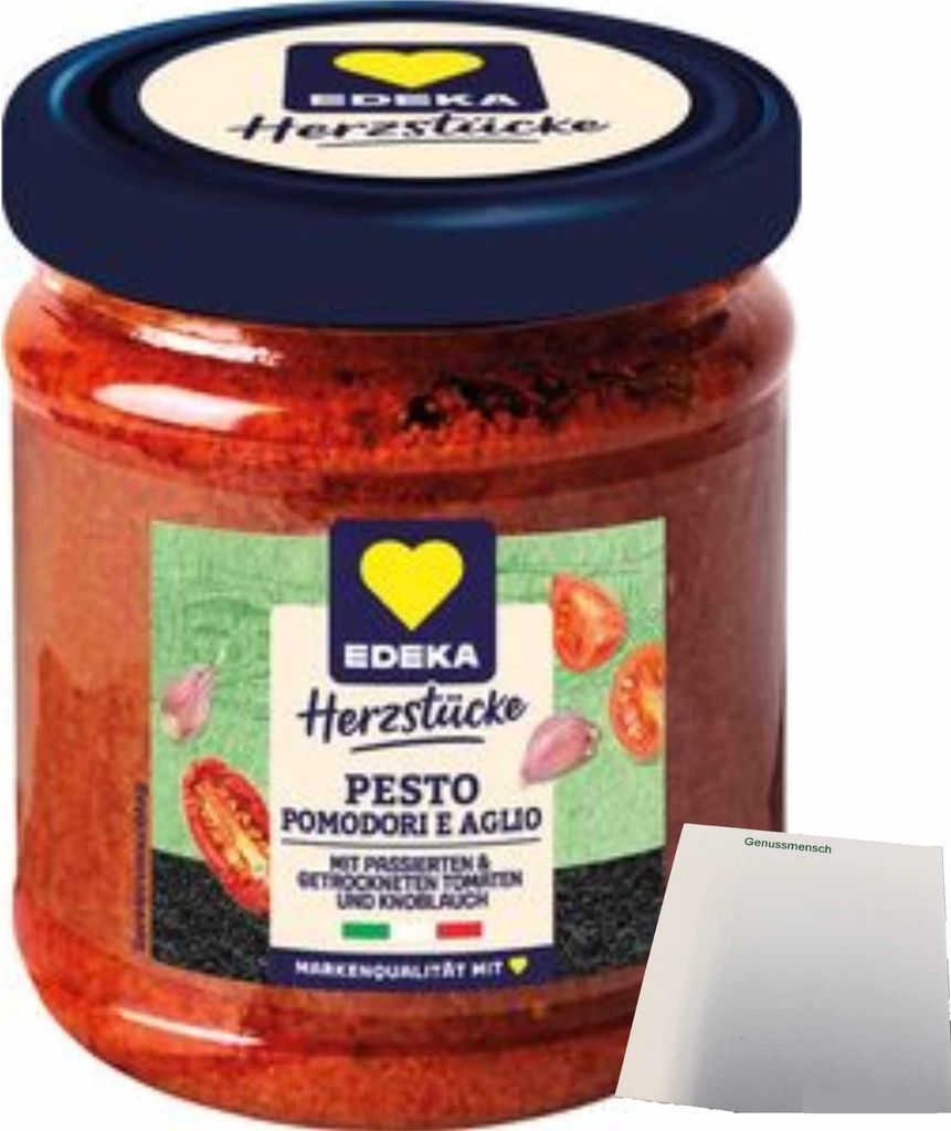 EDEKA Pesto Rosso (190g Glas) + usy Block