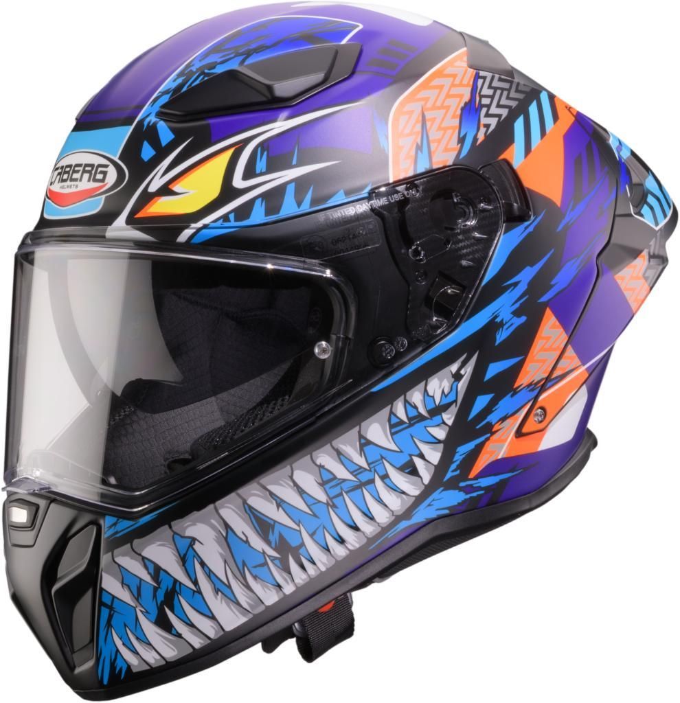 CABERG DRIFT EVO II NOBO matt schwarz-fluo orange-blau-purple XXL