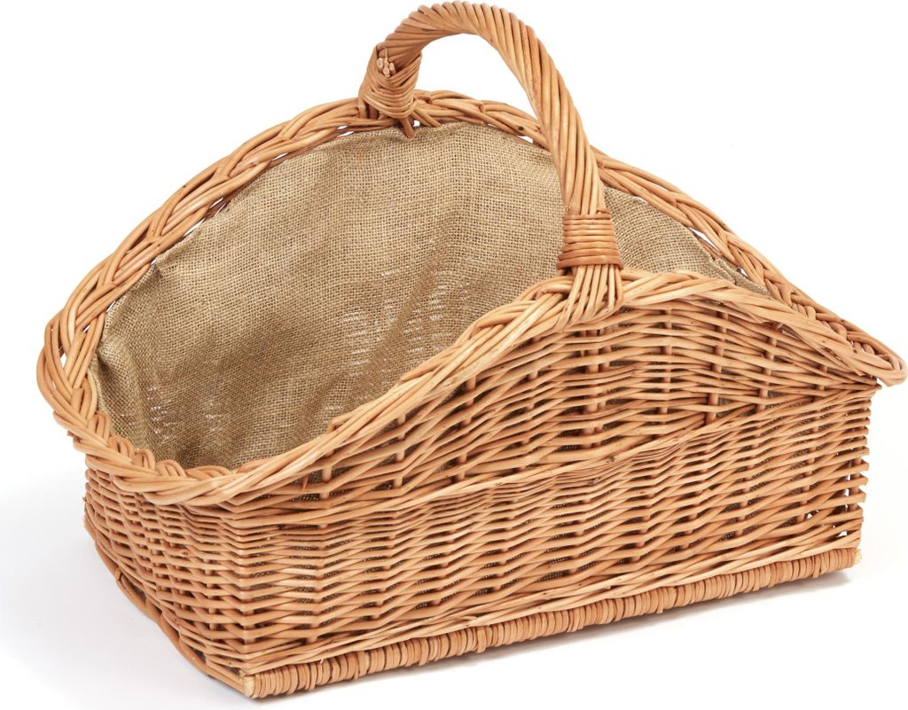 Kaminkorb Holzkorb Kaminholzkorb aus Weide mit Jute (Art. Produktbild 
