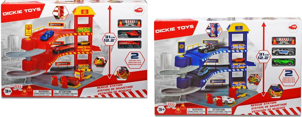 Dickie Toys Rettungsstation Garage (farblich sortiert) Produktbild 