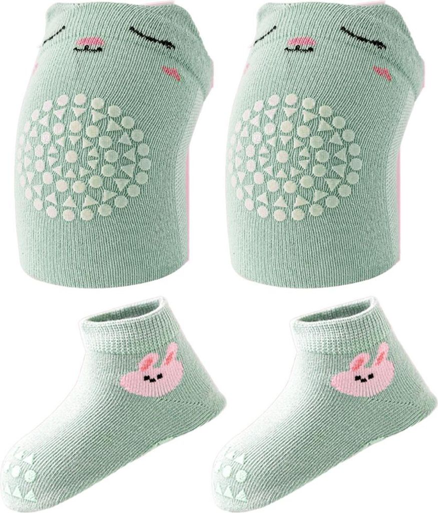 Anti-Rutsch-Socken für Babys, Knieschützer für Kleinkinder und Anti-Rutsch-Knieschützer für Babys beim Krabbeln