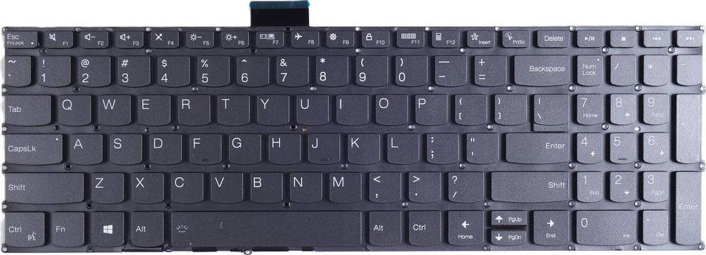 Tradebit - Tastatur für Lenovo | Englisch US QWERTY INT | Produktbild 