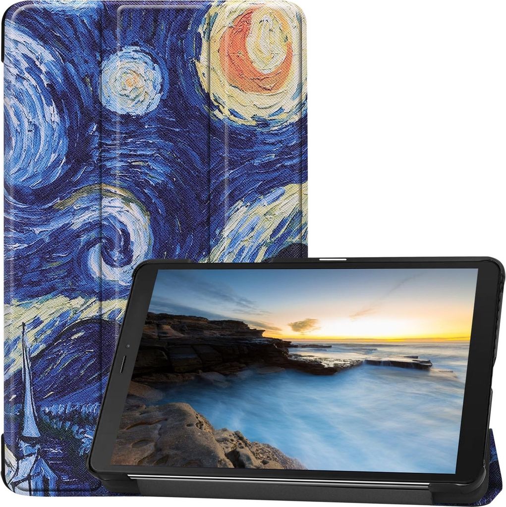 Tablet Hülle für Samsung Galaxy Tab A 8 SM-T290 SM-T295 8.0 Zoll Slim Case Etui mit Standfunktion und Auto Sleep/Wake Funktion