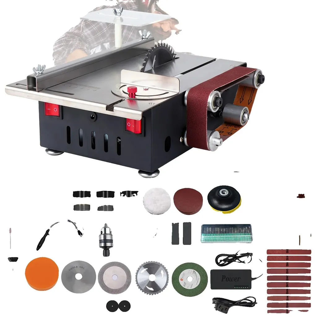 Mini-scie circulaire pour modélisme et découpes de précision 200W