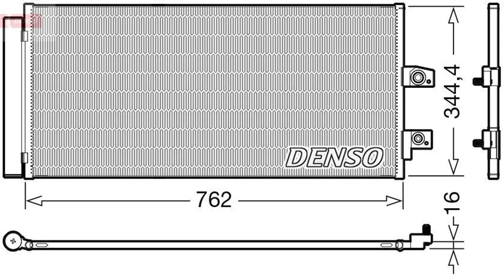 DENSO DCN33016 Condenseur de climatisation avec sécheur pour XC40 536