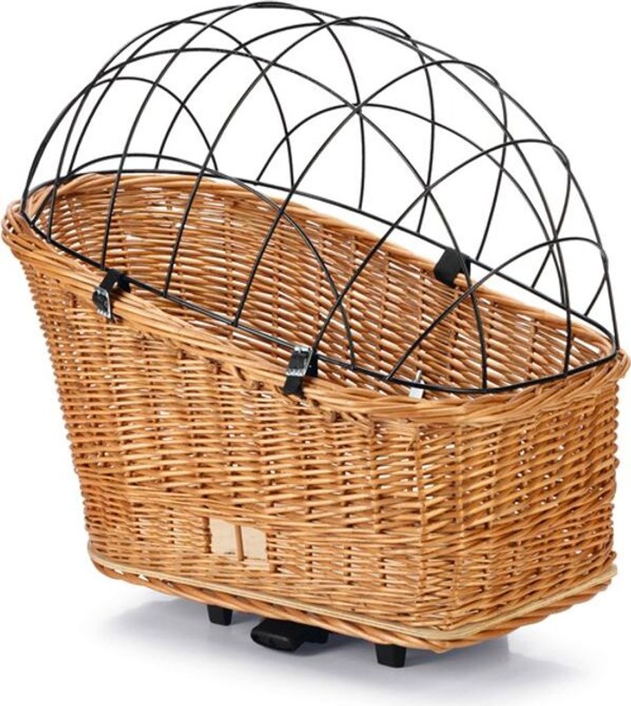 Beeztees Weide Fahrradkorb mit Gitterabdeckung für Gepäckträger 45 x 23 cm