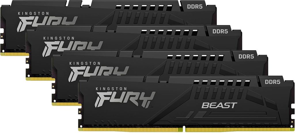 DDR 5.... 64GB . 5200MHz. CL40 FURY Beast Schwarz Kingston XMP (4x16GB)