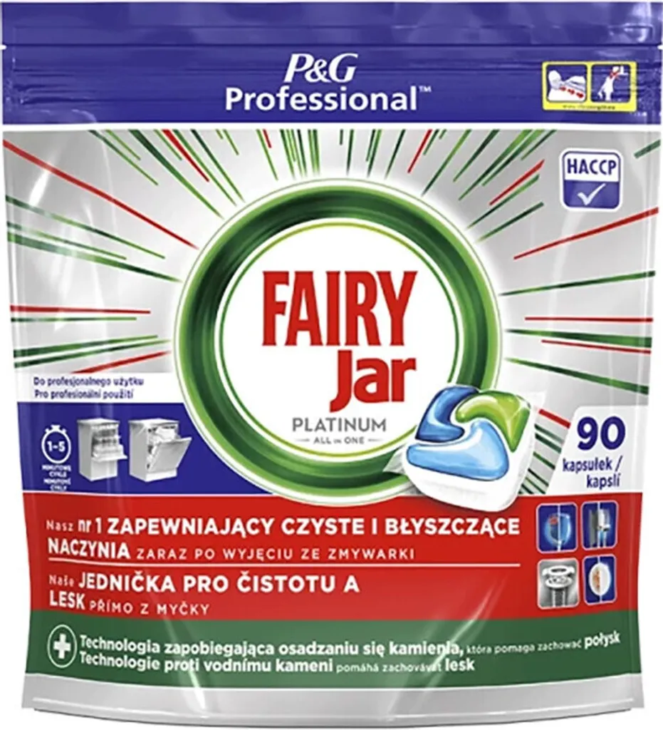 Platinum Capsule Professionali per Lavastoviglie 90 pz - Brillantezza Suprema
