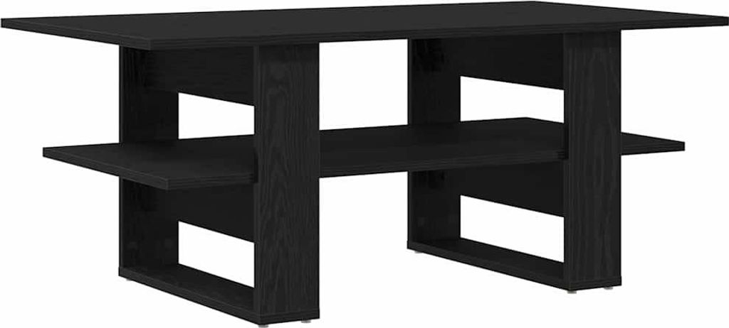 vidaXL Couchtisch Schwarz Eichen-Optik 102 x 55 x 42 cm Holzwerkstoff
