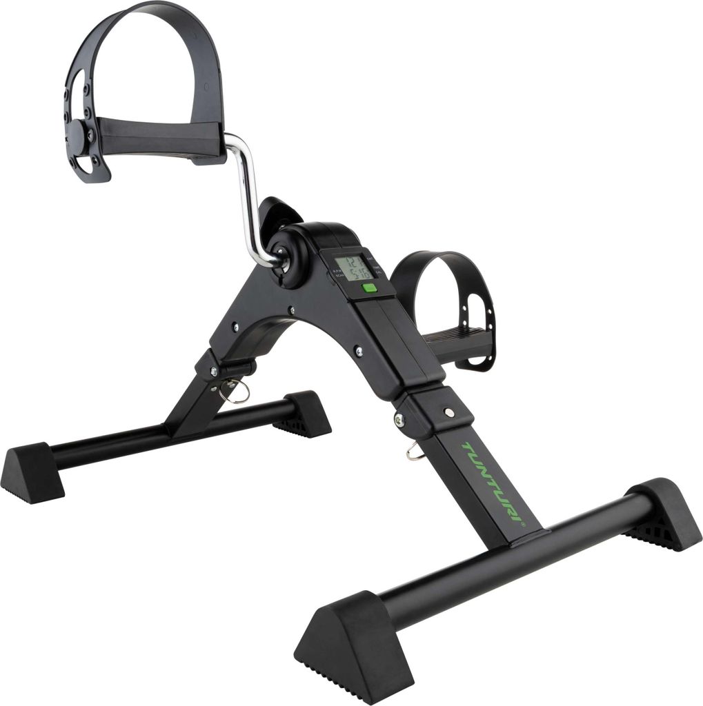 Tunturi Mini Bike Sitzfahrrad – Heimtrainer – Mini Bike mit verstellbarem Widerstand – Magnetbremstrainer – Schreibtischfahrrad – Schwarz