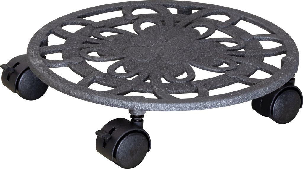 WAGNER Pflanzenroller FLOWER Ø 29 x 6,5 cm, außen & innen, Produktbild 