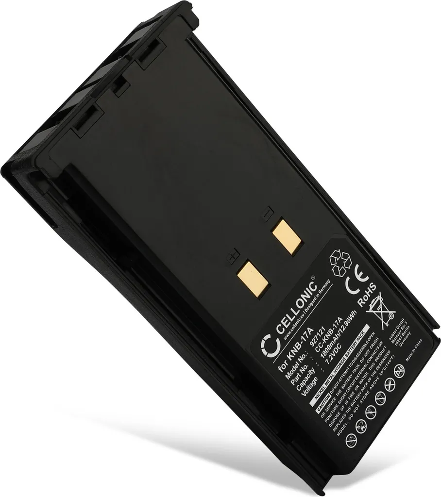 Batterie 1800mAh 7.2V longue durée pour Kenwood TK-190 et TK-290
