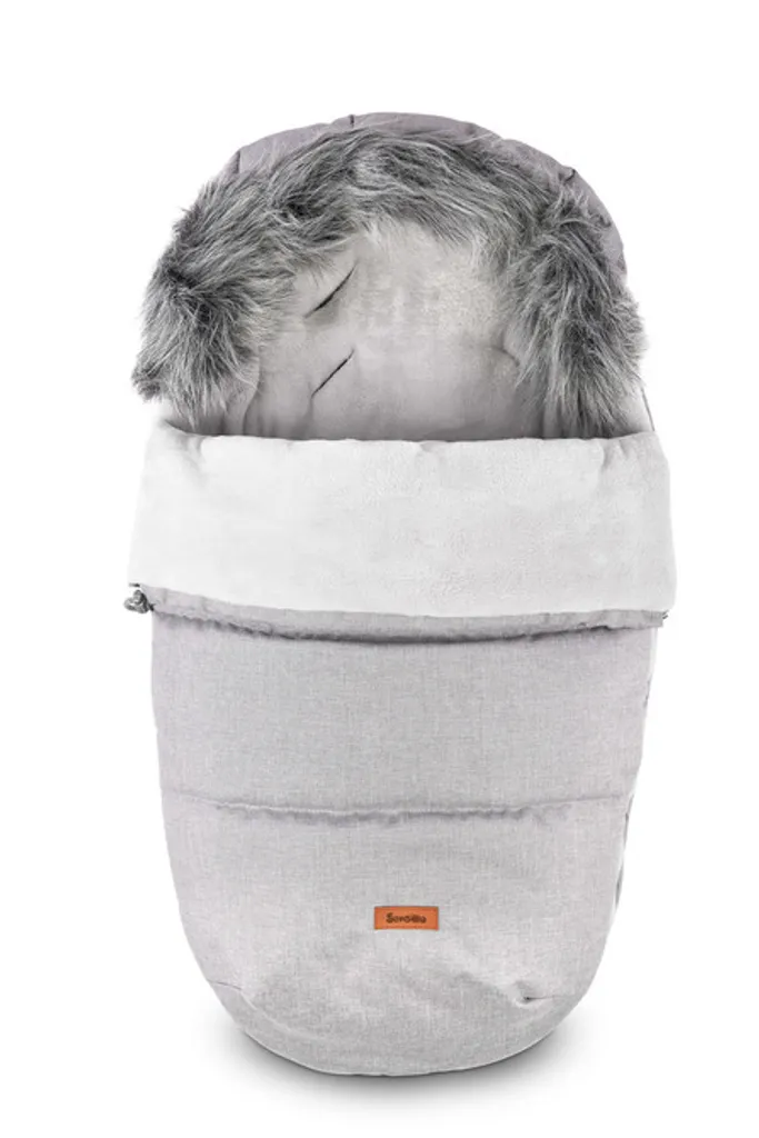 Sac de Couchage Poussette Indiana Gris 100x50 - Nid d'Ange Universel