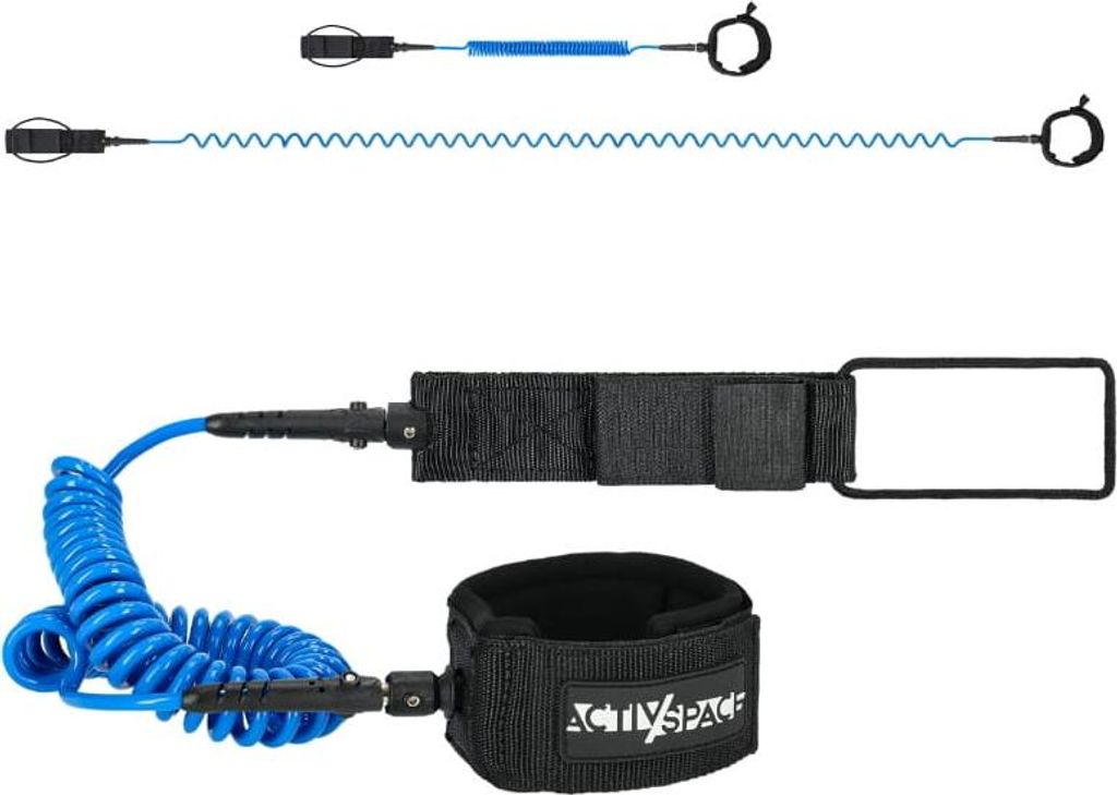 Sicherheitsleine für SUP-Board 3m Leash - blau