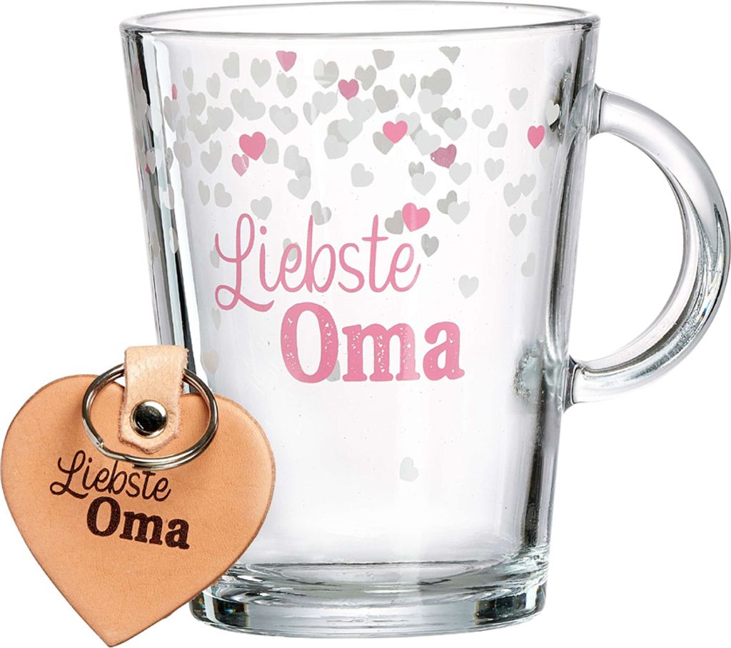 Ritzenhoff & Breker Teebecher-Set "LIEBSTE OMA" 2-teilig aus Glas