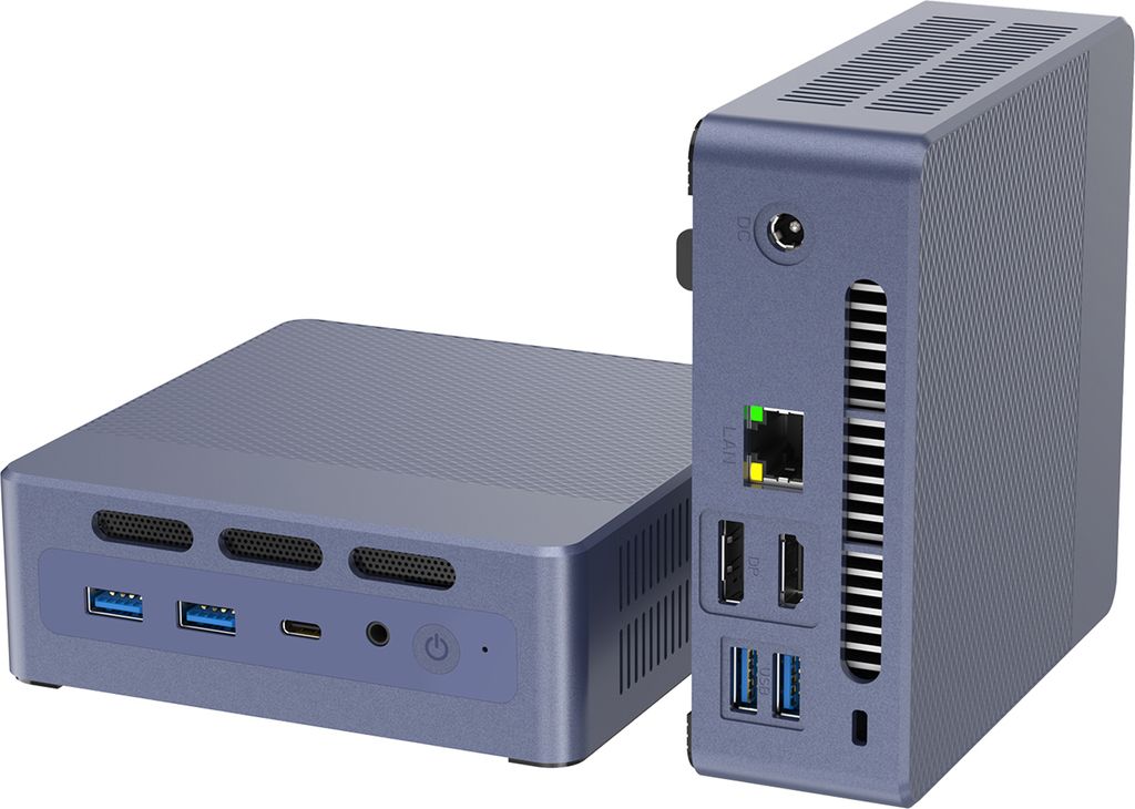 GXMO N9 Mini PC Desktop-PC mit Intel ADL-N N95-Prozessor, 8GB LPDDR5-RAM 256GB SSD-SATA, Dual-Bildschirm, 4K Dual-WiFi, Windows, Ubuntu, CentOS, LINUX
