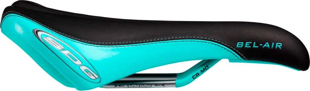 SDG Bel-Air RL Sattel, CroMo 7x7mm, black/teal