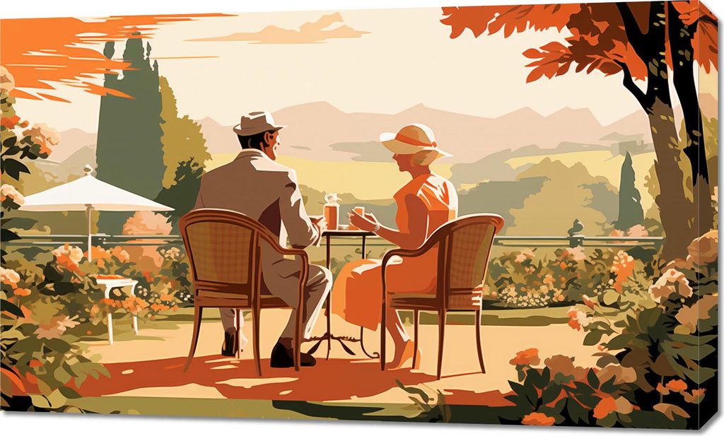 Bild 100x60cm Retro Date