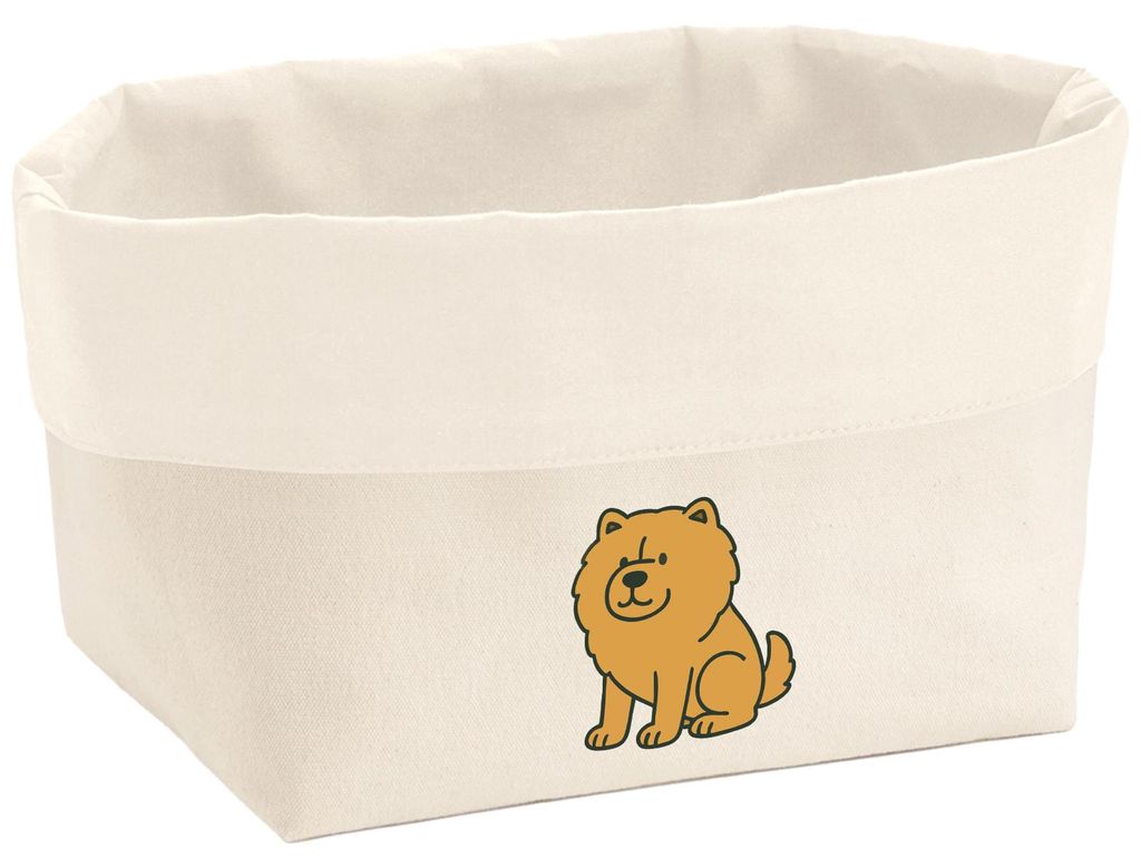 Huuraa Organizer Chow-Chow Comic Chowie 8 Liter Large Canvas Baumwolle Utensilo Geschenkidee