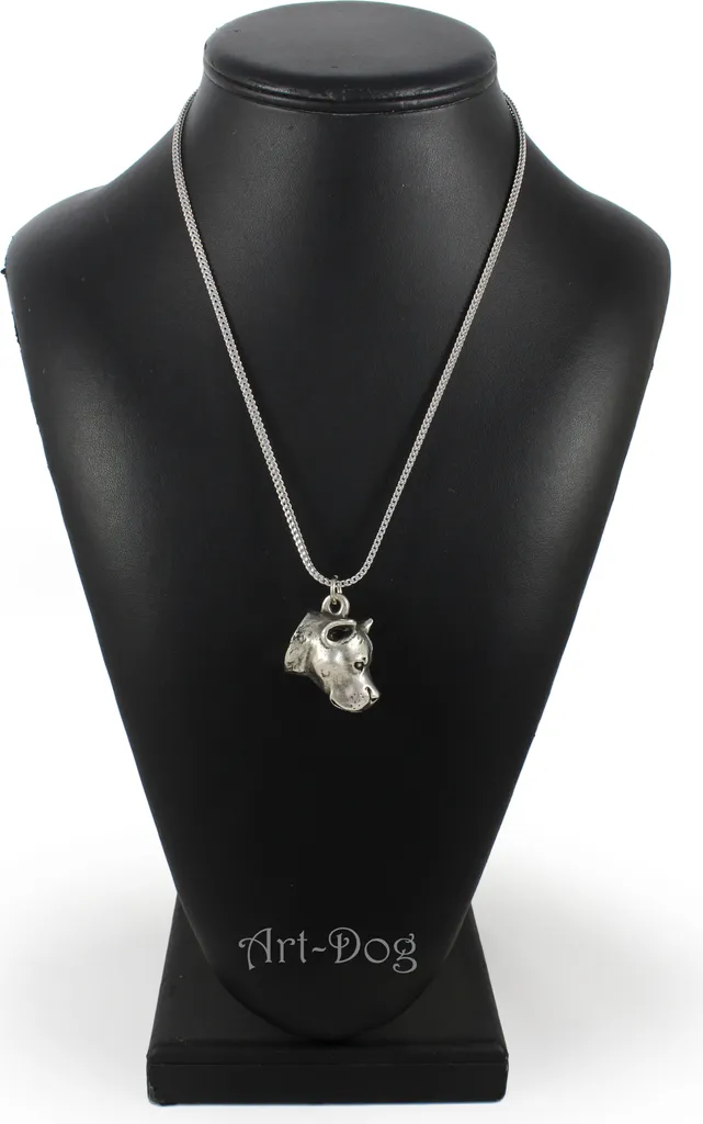 Collana Amstaff Art-Dog: Ciondolo American Staffordshire Terrier Argento