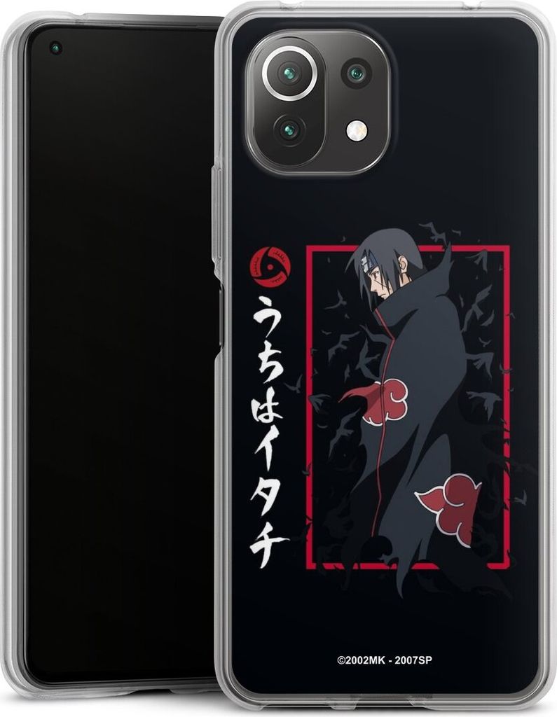 DeinDesign Handyhülle für Xiaomi Mi 11 Lite Silikon Hülle Case Smartphone Schutzhülle Naruto Shippuden Offizielles Lizenzprodukt Itachi Uchiha