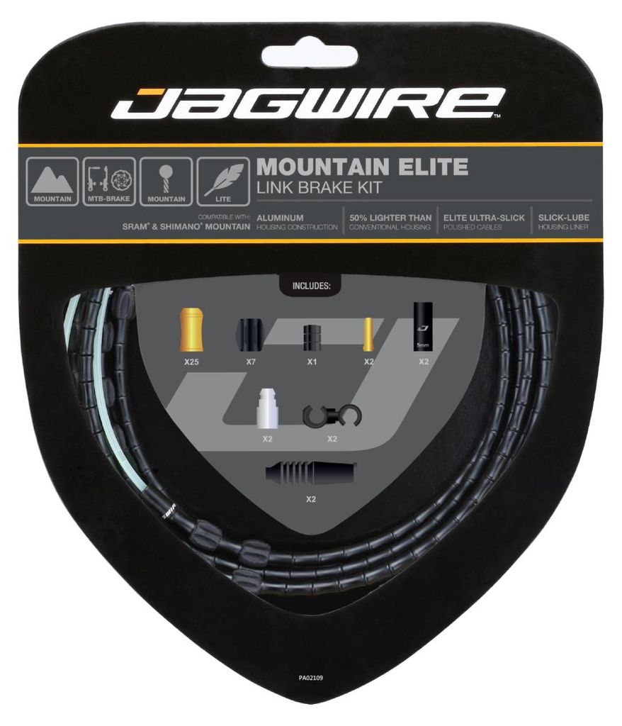 Jagwire Mountain Elite Link-Bremsset – schwarz Produktbild 