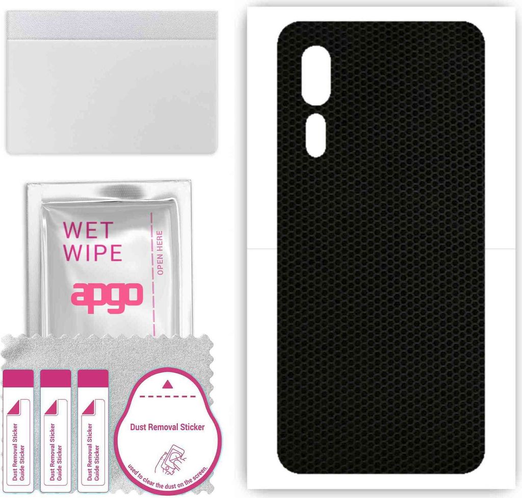 apgo Rückseite Schutzfolie, Skin, kompatibel mit ZTE Axon 10 Pro, Hinten Displayschutzfolie aus Vinylfolie, kratzfest, einfache Montage - Matrix