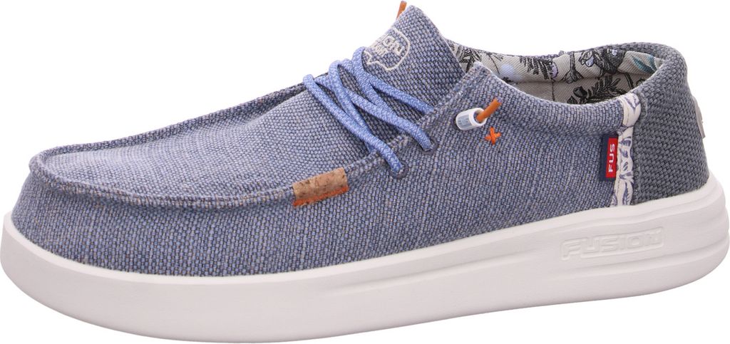 Fusion Leinenschuh Blau
