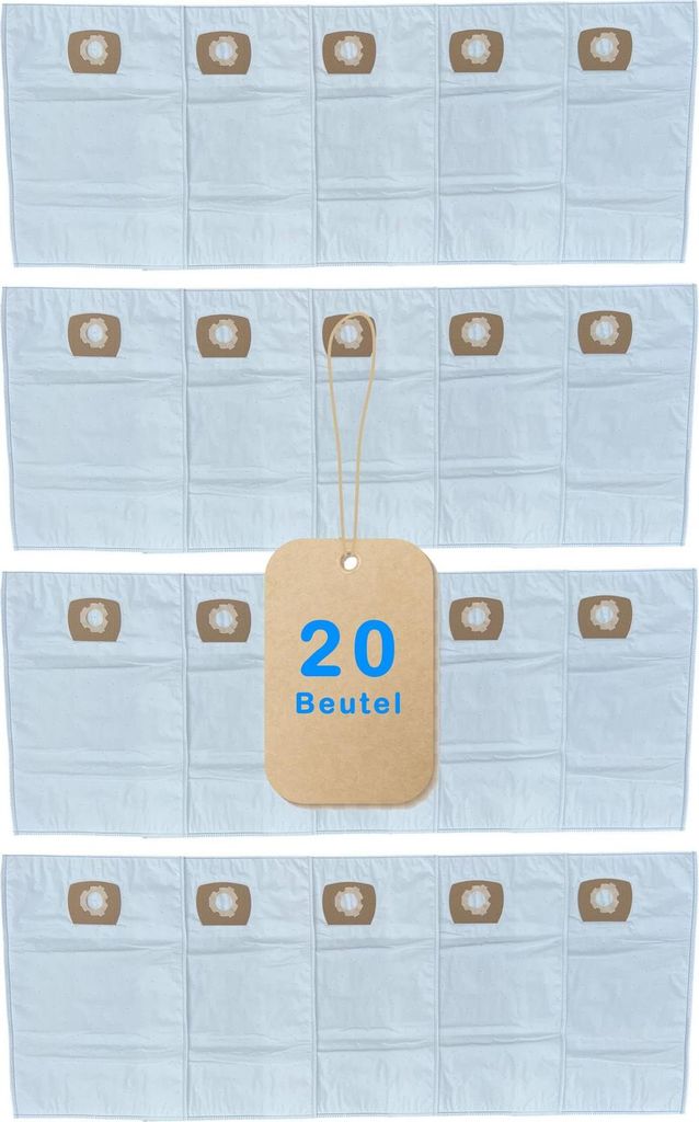20x 30 Liter Premium Staubsaugerbeutel kompatibel für Kärcher A 2515