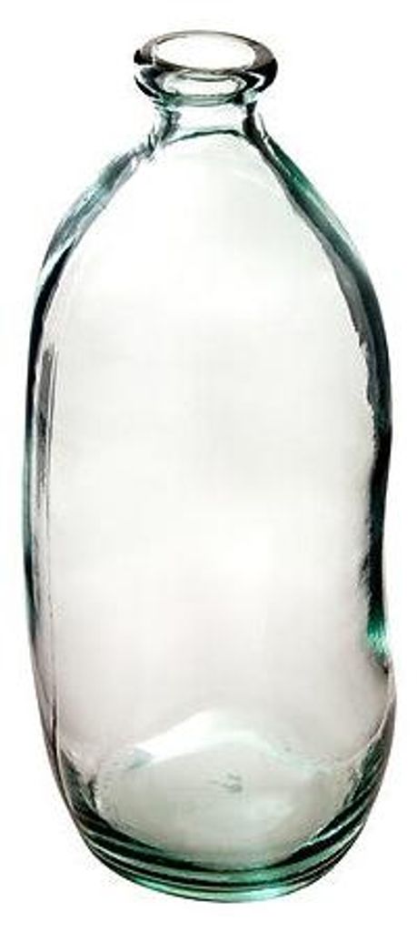 Uly Flaschenvase, 73 cm hoch, klares Recyclingglas