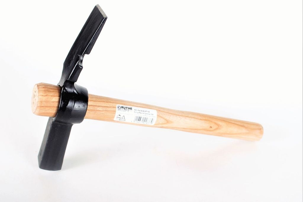 RUTHE Maurerhammer 600g Berliner Form mit Eschenstiel