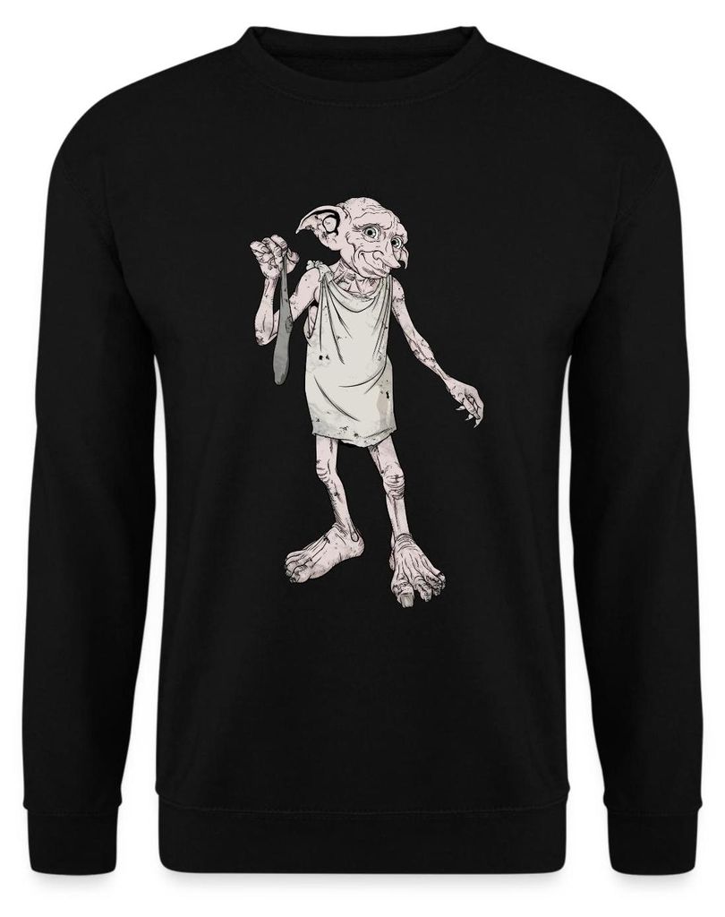 Spreadshirt Harry Potter Dobbys Geschenk Uni Pullover, XXL, Schwarz