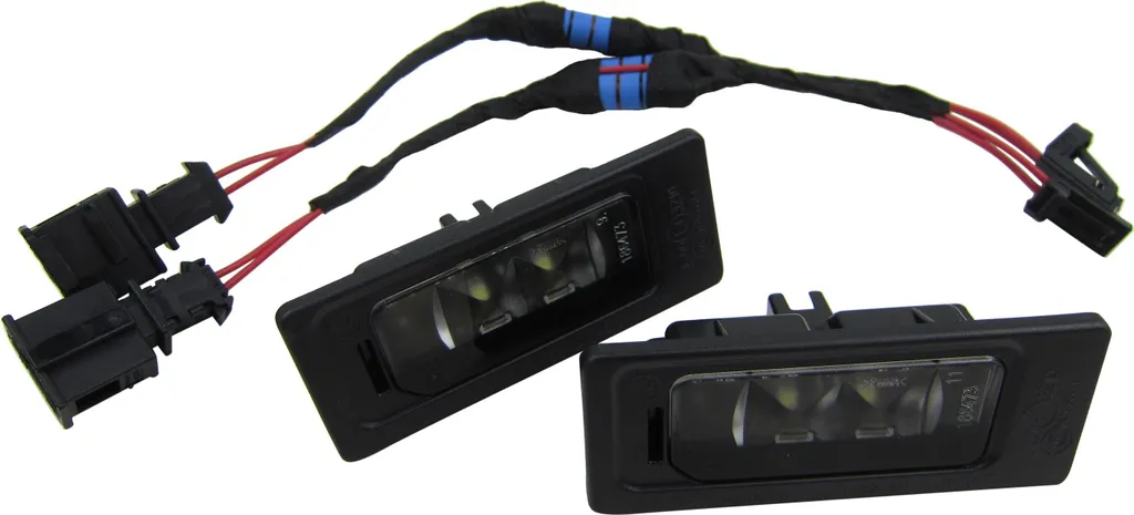 Luce targa a LED originale VW Audi + cavo adattatore per collegamento CanBus #3A