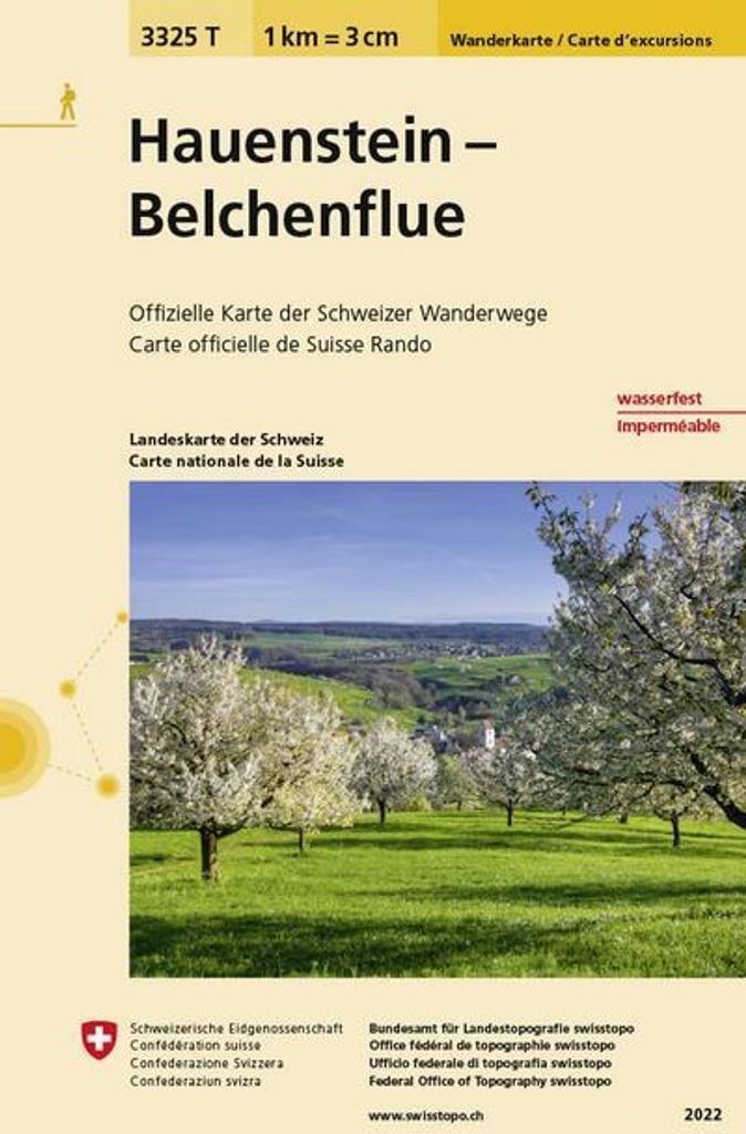 3325T Hauenstein - Belchenflue Wanderkarte