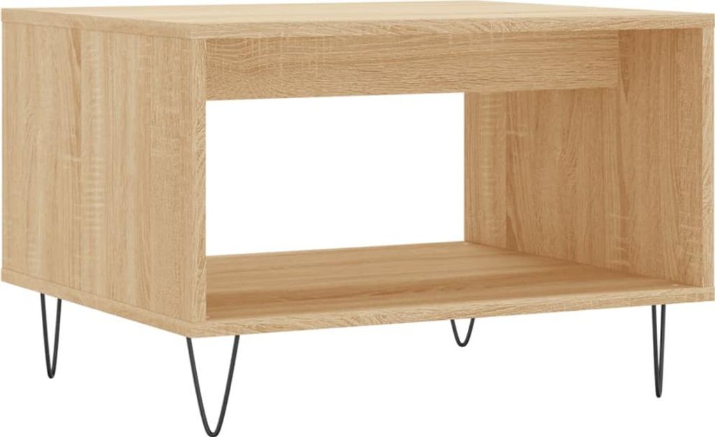 vidaXL Couchtisch Sonoma-Eiche 60x50x40 cm Holzwerkstoff