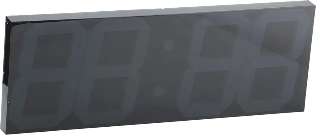 Grande horloge digitale murale moderne avec écran LED et miroir design