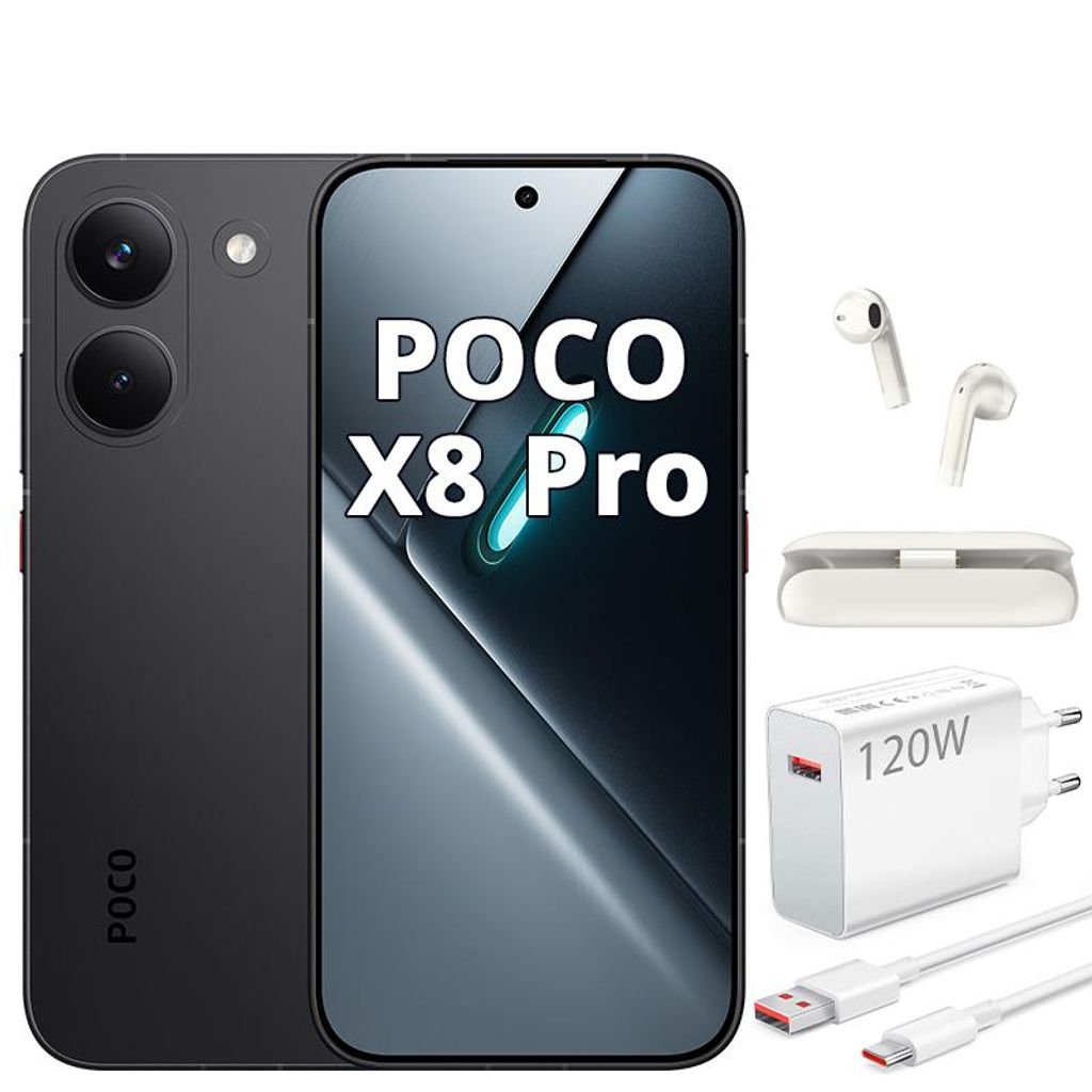 Smartphone XIAOMI POCO X8 Pro 5G, 12GB di RAM, 512GB di Immagine del prodotto 