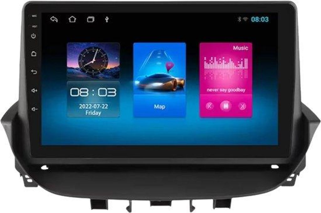 Radio samochodowe z Bluetooth i CarPlay do Renault Laguna 2 Zdjęcie produktu 