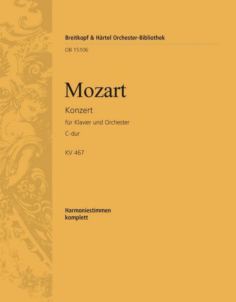 Konzert C-Dur Nr.21 KV467 für Klavier und Orchester Harmoniestimmen