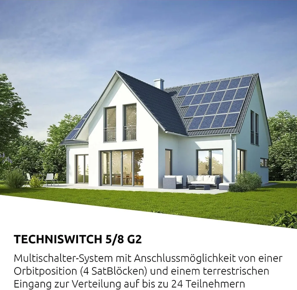 Solution réception satellite multi-pièces 8 sorties Technisat 3235/59 - 5